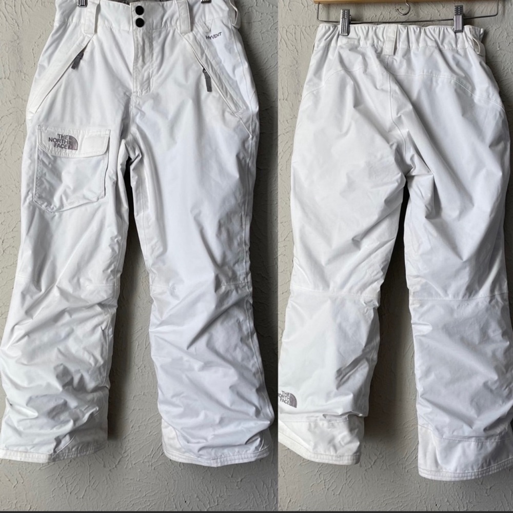 The North Face ski snowboard pants white medium 10 12